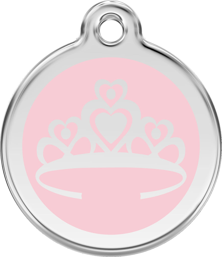 Enamel & Stainless Crown - Multiple Colors Available - Dog Tags and More - Love Your Pets