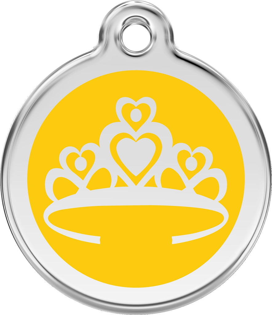 Enamel & Stainless Crown - Multiple Colors Available - Dog Tags and More - Love Your Pets