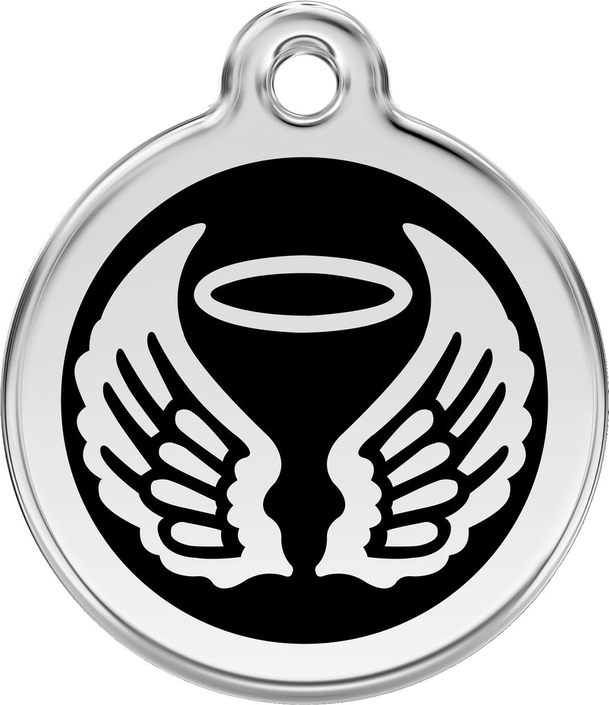 Enamel & Stainless Steel Angel Wings - Multiple Colors Available - Dog Tags and More - Love Your Pets