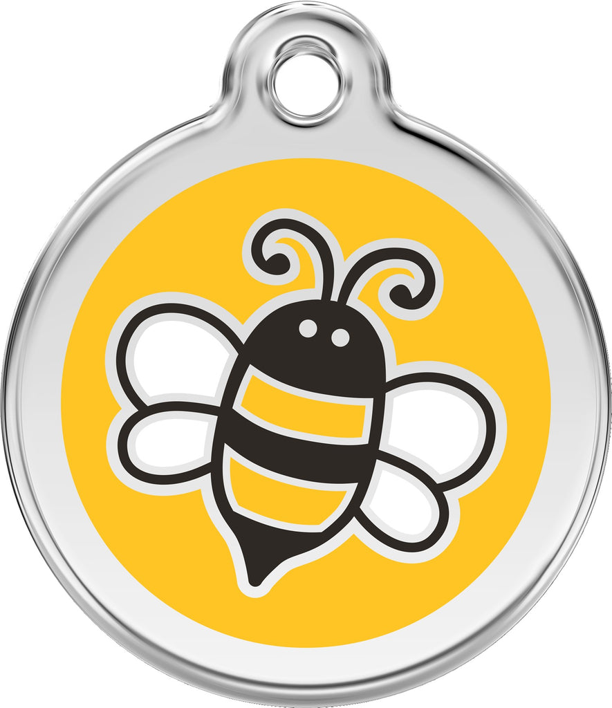 Enamel & Stainless Steel Bee - Multiple Colors Available - Dog Tags and More - Love Your Pets