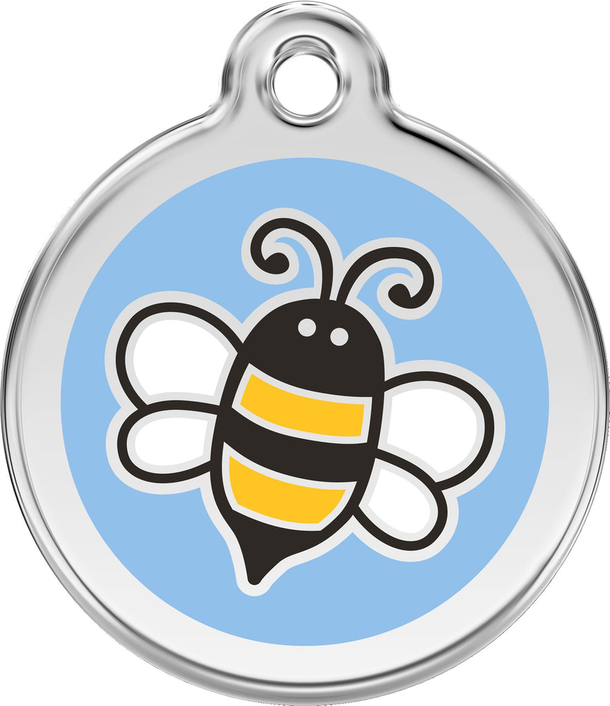 Enamel & Stainless Steel Bee - Multiple Colors Available - Dog Tags and More - Love Your Pets
