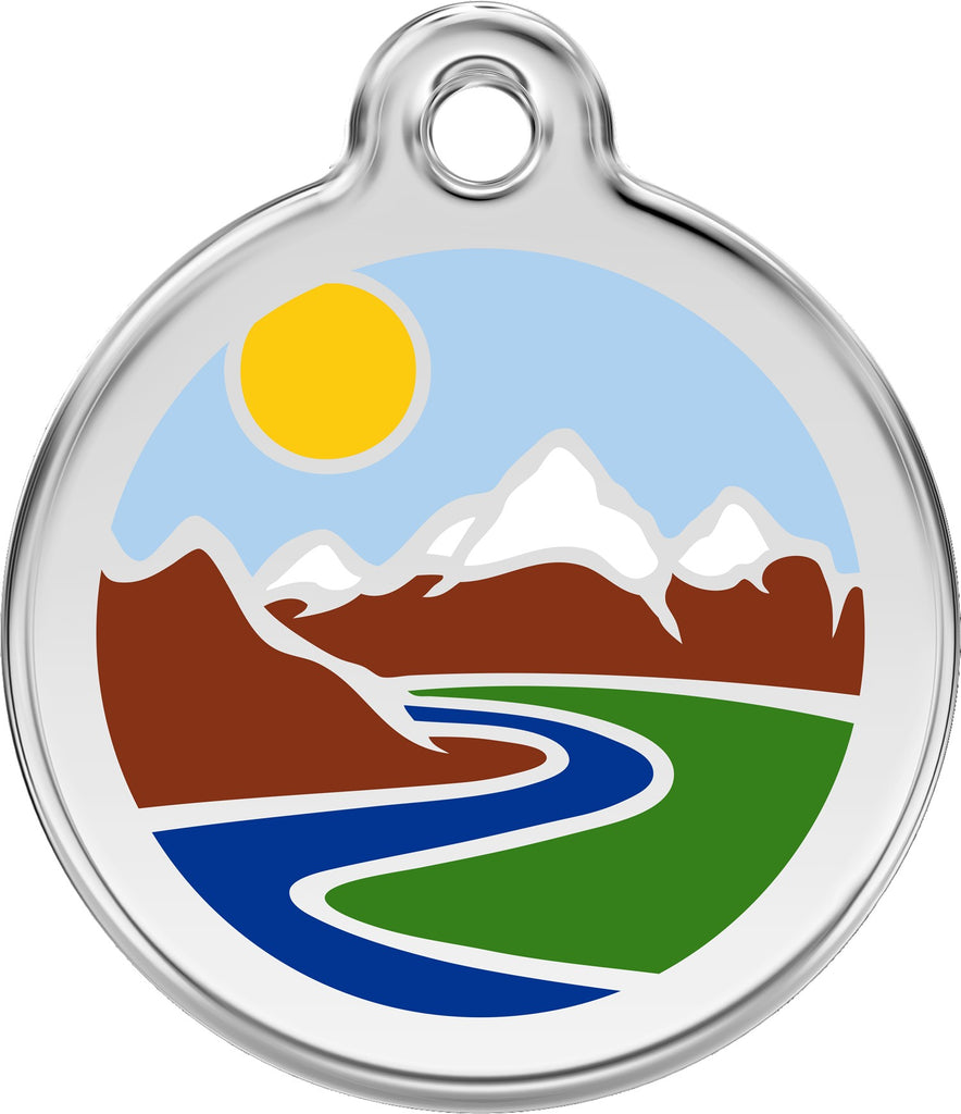 Enamel & Stainless Steel Mountain - Dog Tags and More - Love Your Pets