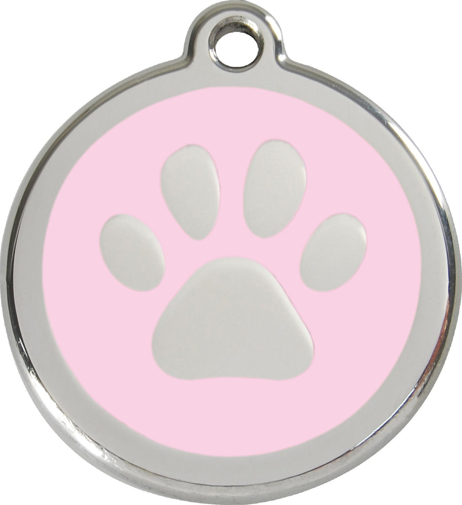 Enamel & Stainless Steel Pawprint - Multiple Colors Available - Dog Tags and More - Love Your Pets
