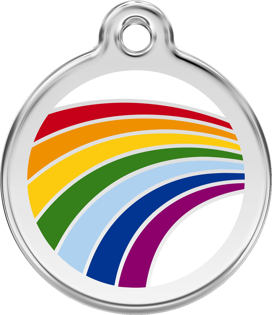 Enamel & Stainless Steel Rainbow - Dog Tags and More - Love Your Pets