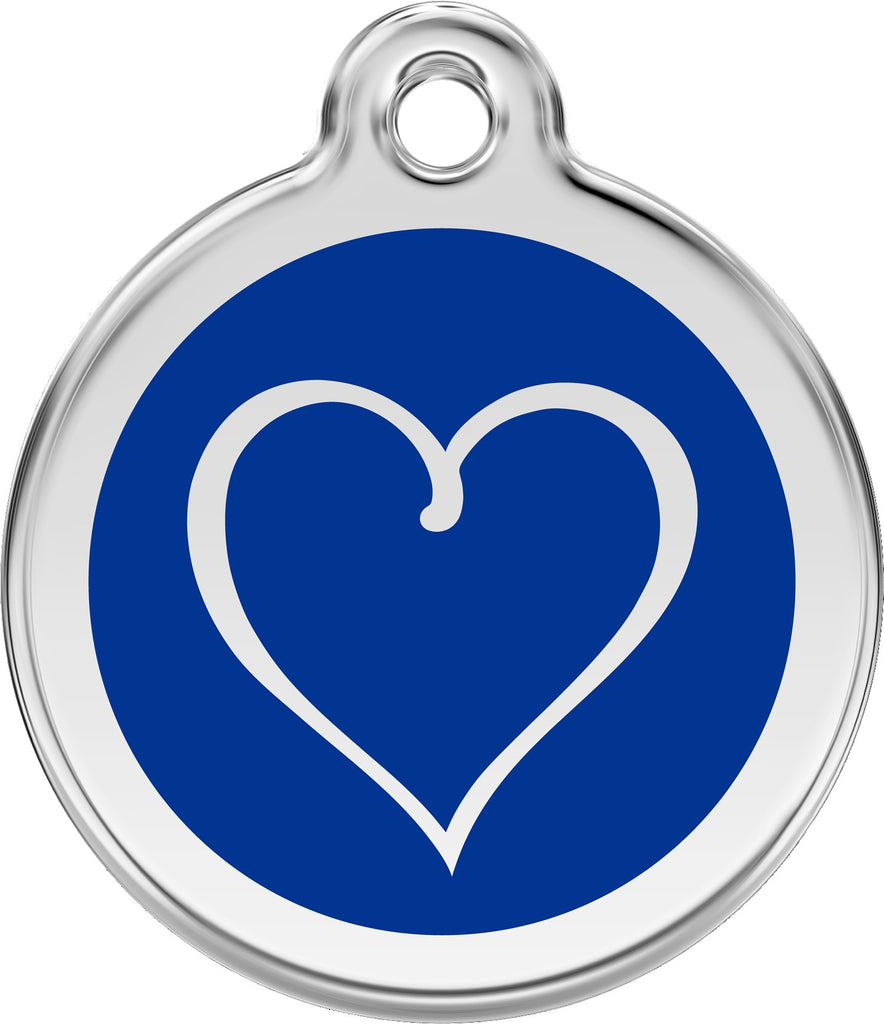 Enamel & Stainless Steel Tribal Heart - Multiple Colors Available - Dog Tags and More - Love Your Pets