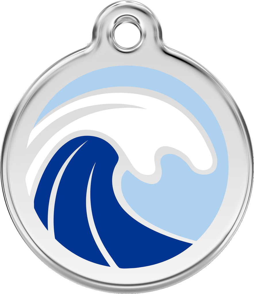 Enamel & Stainless Steel Wave - Dog Tags and More - Love Your Pets