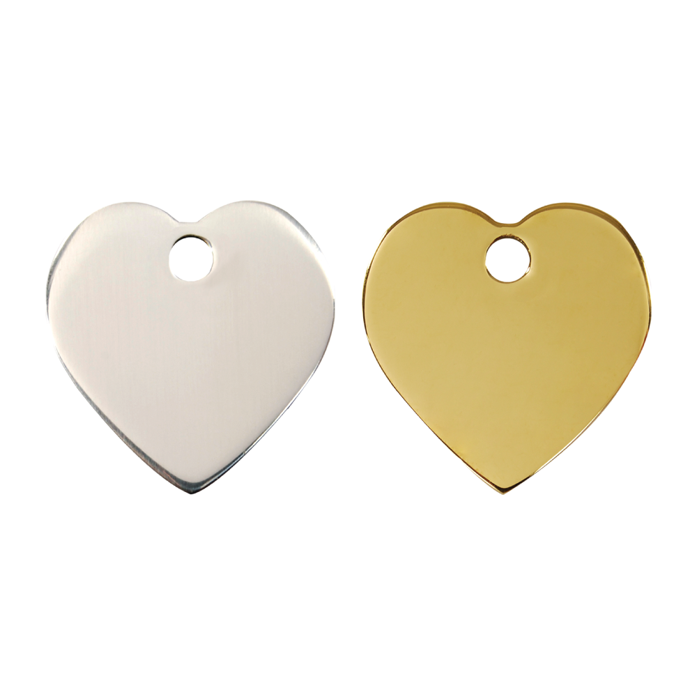 Premier Double Sided Stainless Steel & Brass Heart Red Dingo
