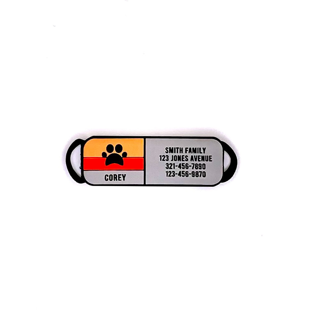 Soundless Paw Pet Collar ID - Multiple Colors Available - Dog Tags and More - Love Your Pets