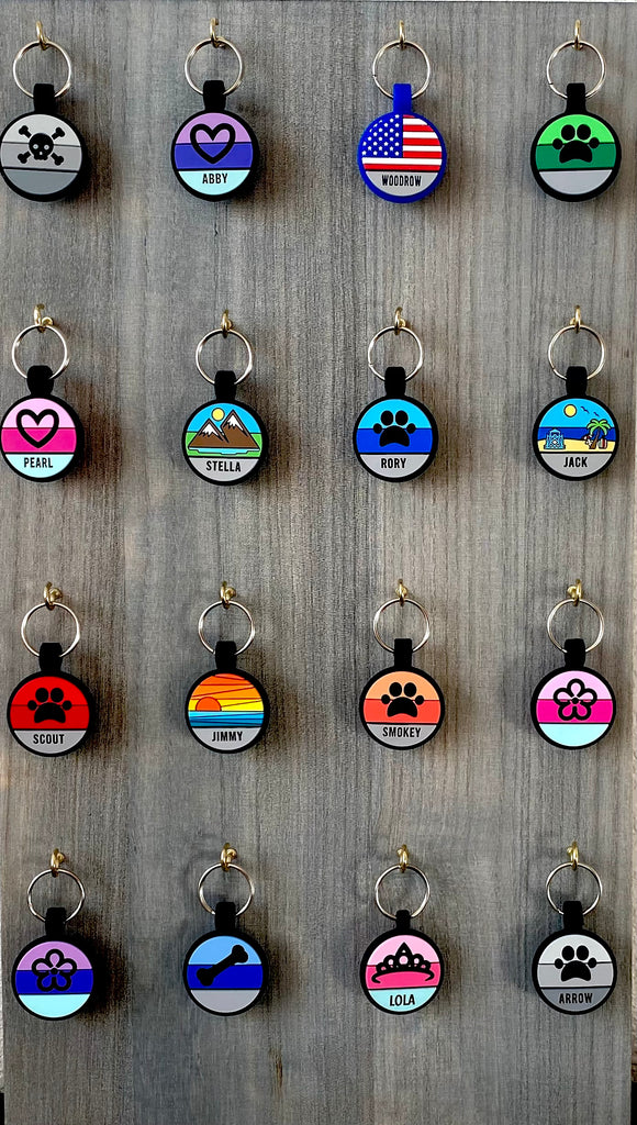 Soundless Solid Circle Pet Tags - Multiple Colors Available LYP
