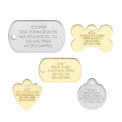 Classic Tags - Stainless Steel & Brass