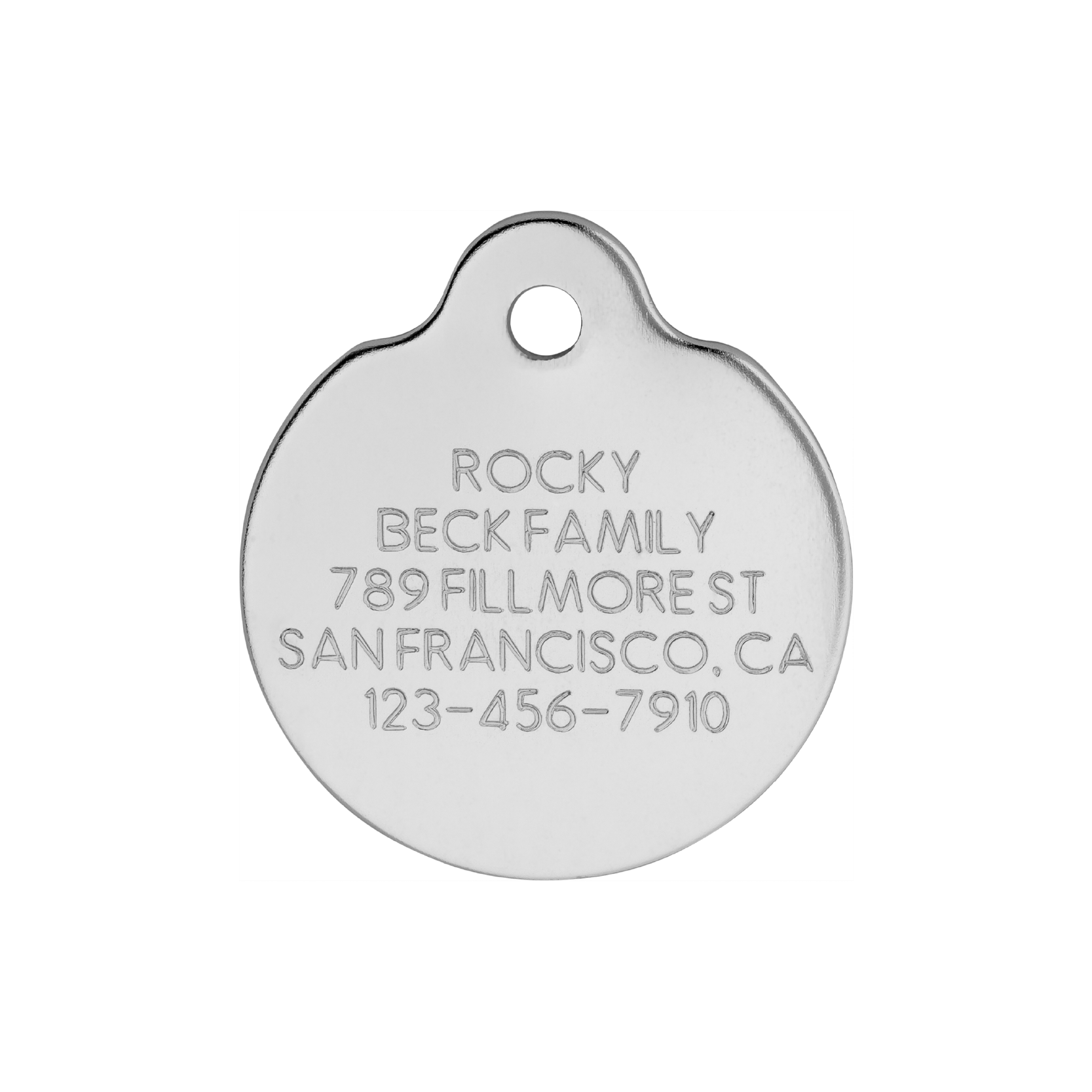 Two sided dog sales tags