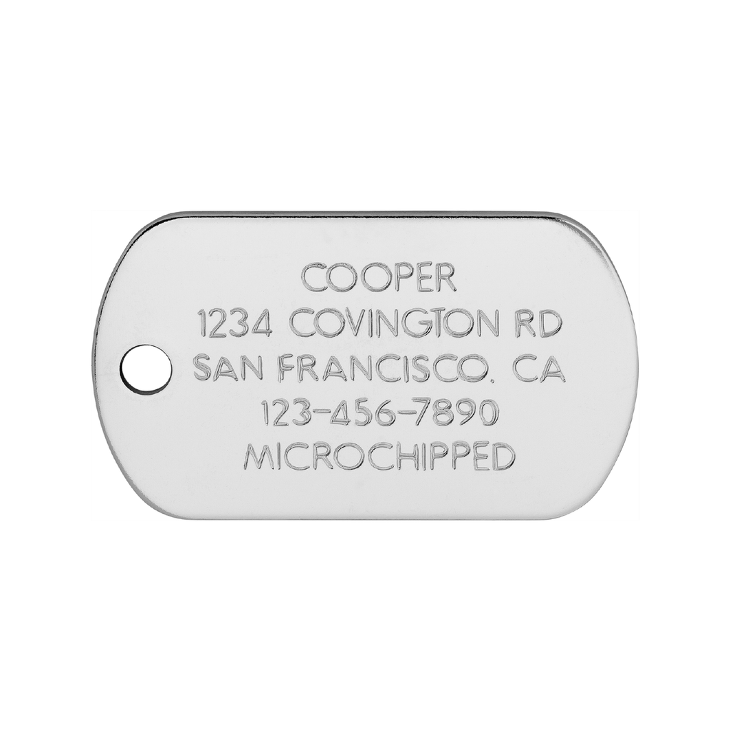 Classic Two-Sided Dog & Cat Tags - Stainless & Brass LYP