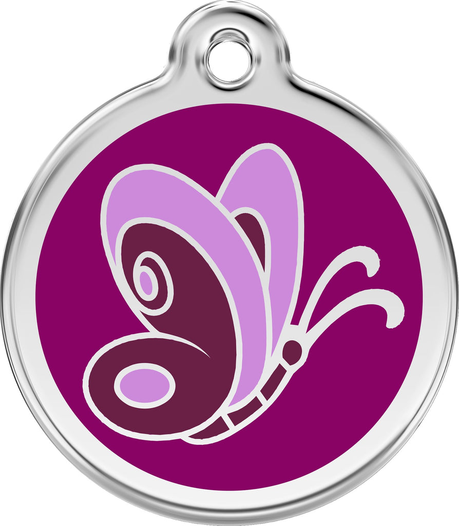 Enamel & Stainless Steel Butterfly - Dog Tags and More - Love Your Pets