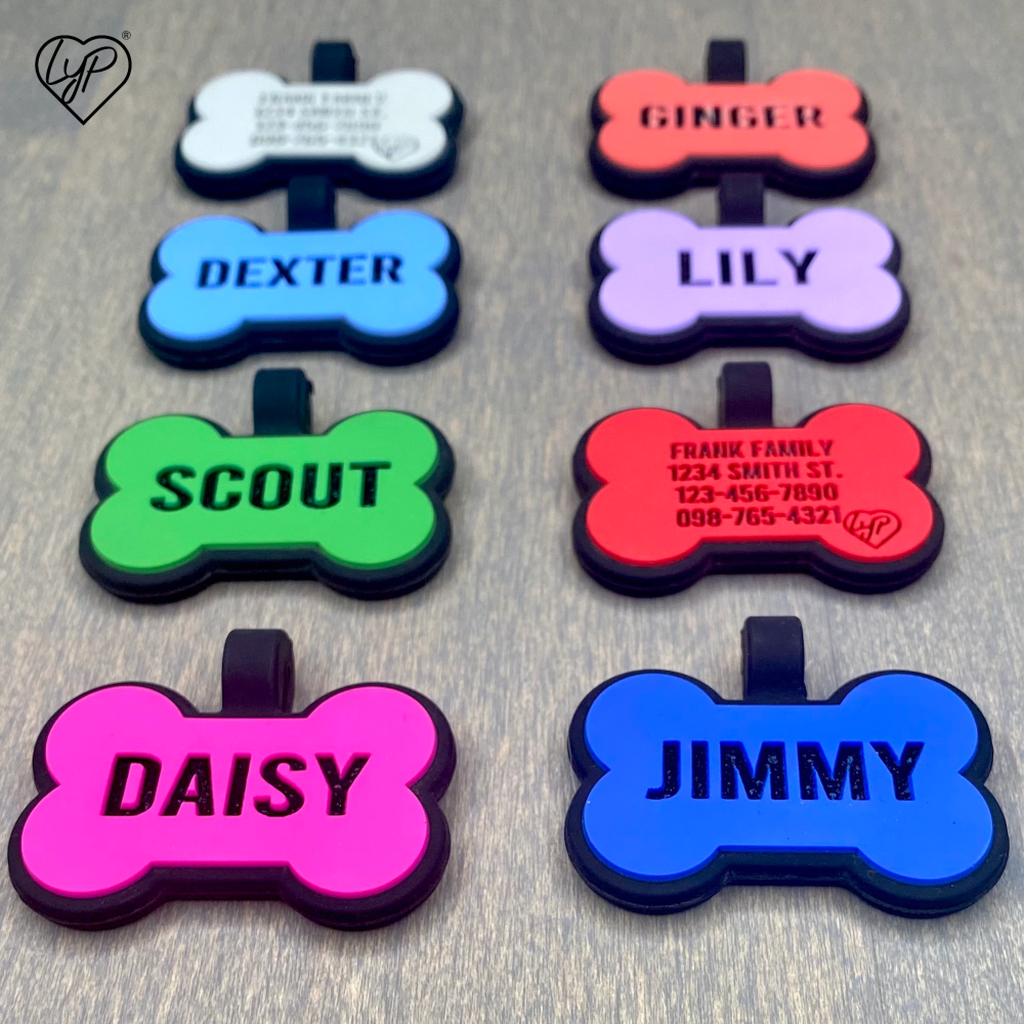 Soundless Bone Dog Tags - Multiple Colors Available LYP