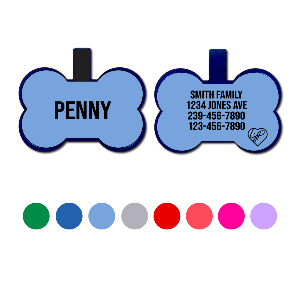 Soundless Bone Dog Tags - Multiple Colors Available LYP