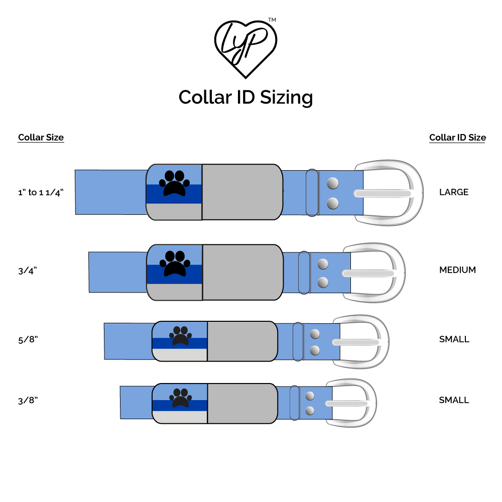 Soundless Solid Pet Collar ID - Multiple Colors Available - Dog Tags and More - Love Your Pets